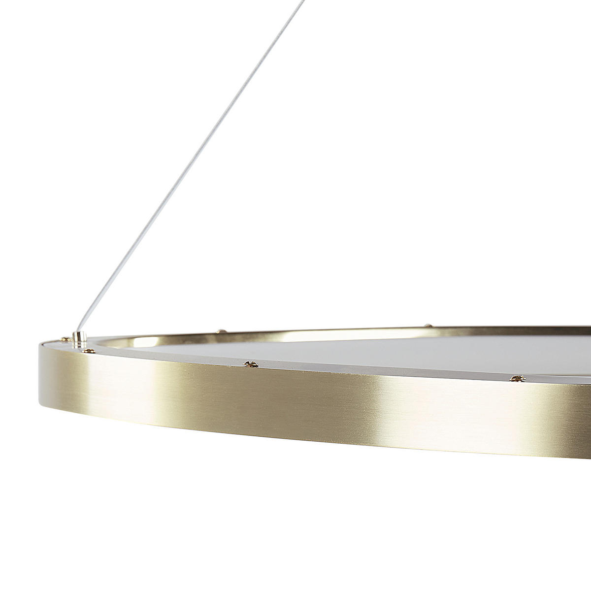 HÄNGELEUCHTE Kraburi 61/61/180 cm - Goldfarben, Kunststoff (61/61/180cm) - Beliani