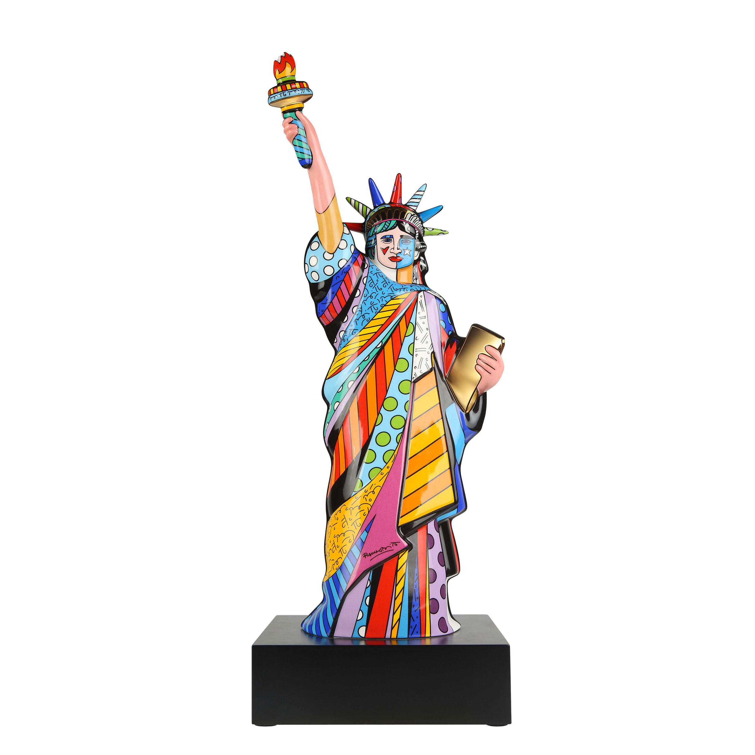 DEKOFIGUR Romero Britto - Liberty, Porzellan, Bunt, Limited Edition, 69.5 cm - Multicolor, Keramik (21/69.5/25.5cm) - Goebel