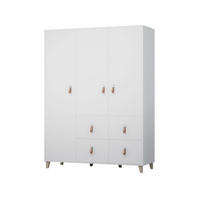 KINDERKLEIDERSCHRANK FAGOT 19 150/201/55 in Weiß Scandi-Still - Weiß, Holzwerkstoff (150/201/55cm) - Deine Möbel 24