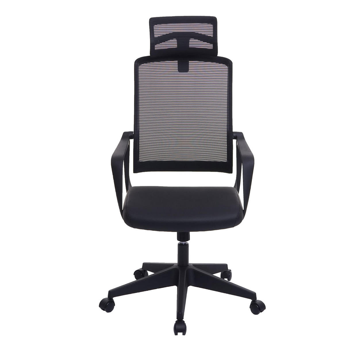 BÜROSTUHL Schwarz - Schwarz, Textil (64/128/66cm) - MCW