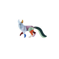DEKOFIGUR Mobil Fuchs 3.6/7.9 cm - Multicolor, Wellpappe (3.6/7.9/8cm) - KUNSTLOFT