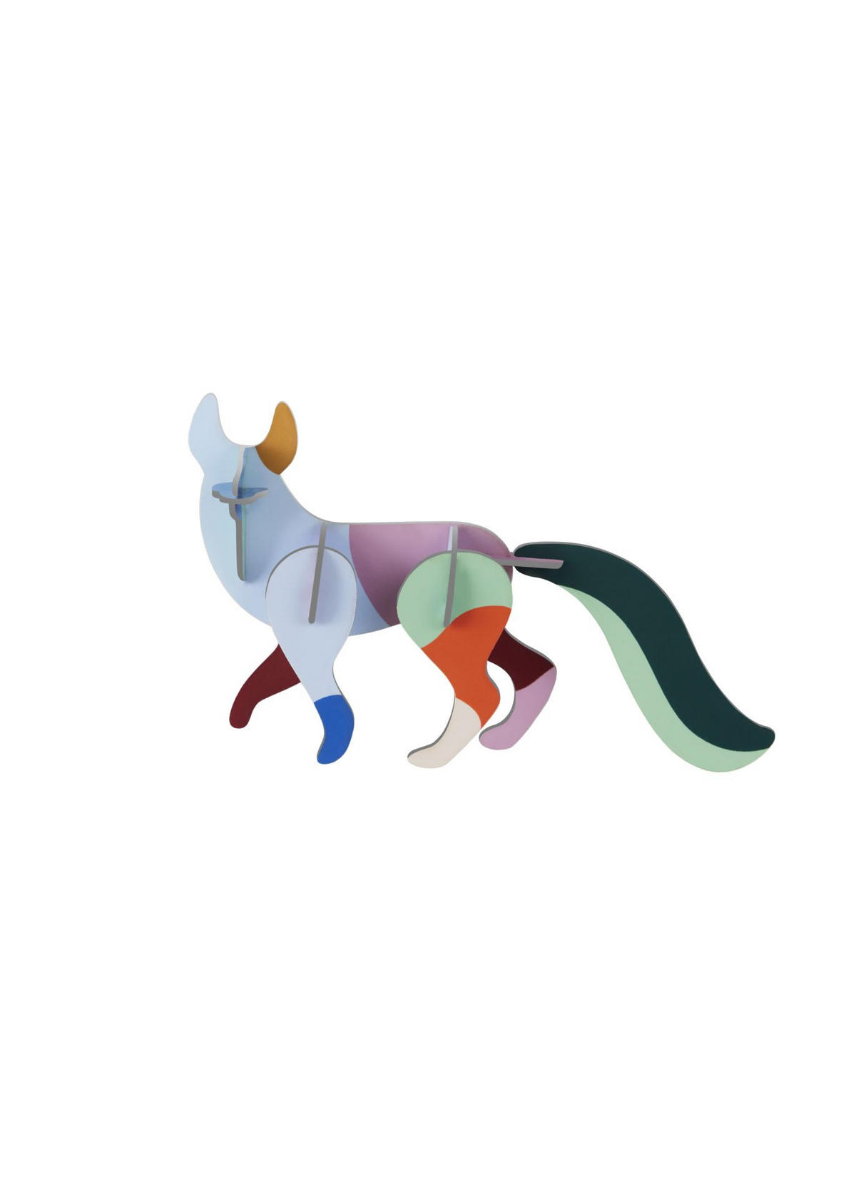 DEKOFIGUR Mobil Fuchs 3.6/7.9 cm - Multicolor, Wellpappe (3.6/7.9/8cm) - KUNSTLOFT