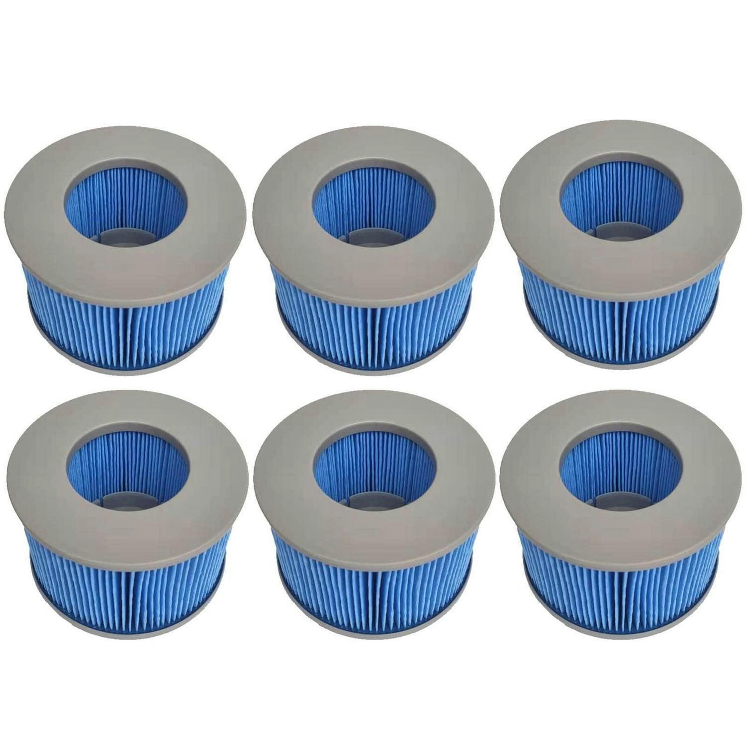 FILTERKARTUSCHE 6-teiliges Set für Whirlpool - Blau, Kunststoff (11/6/11cm)