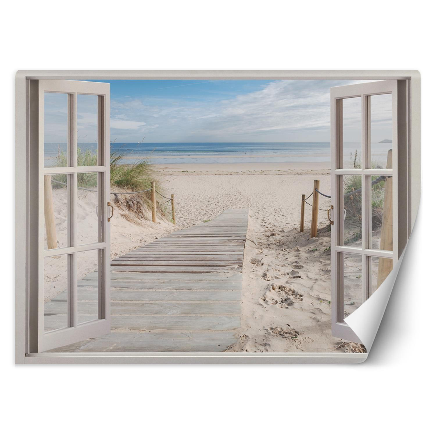 Kunstloft Vliestapete Beige 210x150 cm