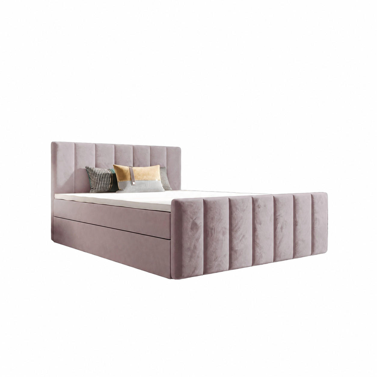 BOXBETT Adelle Rosa 160x200 cm - Rosa, Textil (160/200cm) - B&B Home