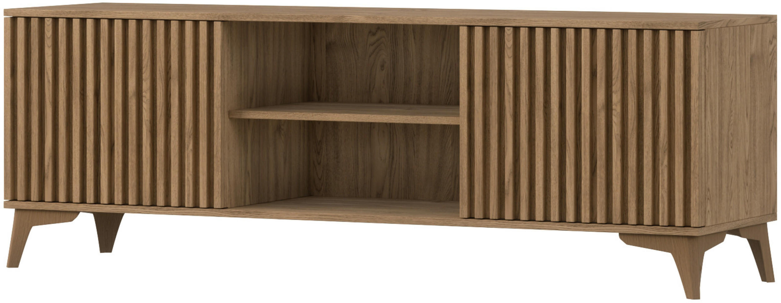 TV-SCHRANK - RTV Entia Artisan - Eiche Artisan, Holzwerkstoff (150/52/40cm) - Möblo