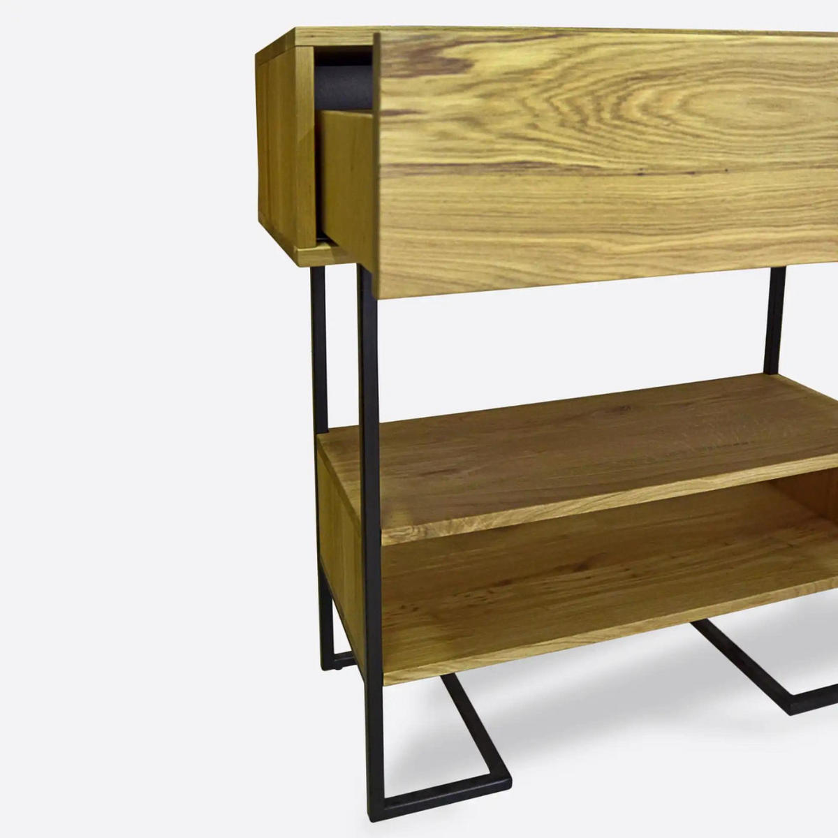KONSOLENTISCH Beistelltisch für den Flur OLIMPIA - Eichefarben, Holz (100/100/40cm) - Rawood Furniture