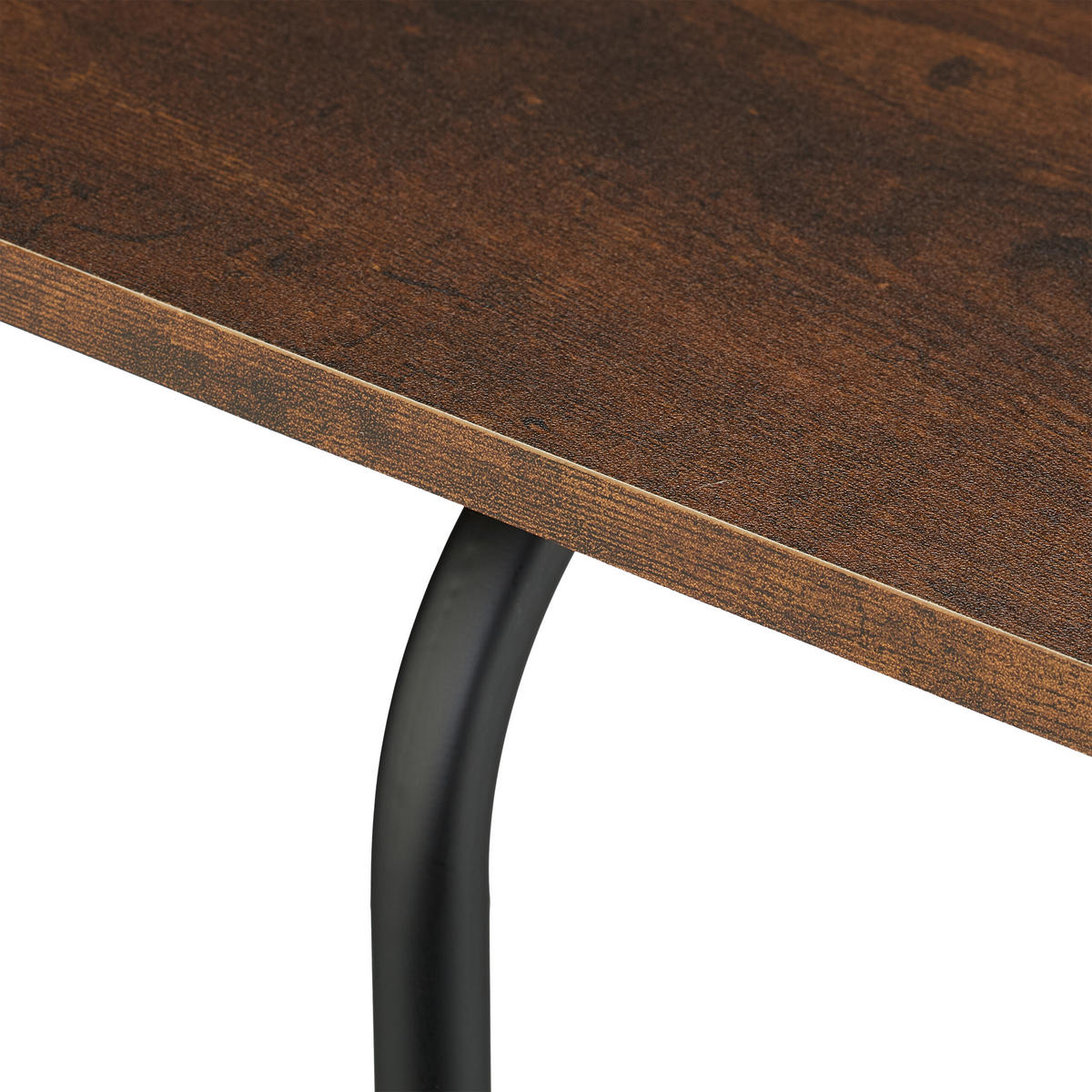 2-TLG.SATZTISCH-SET - Braun, Holzwerkstoff/Kunststoff (35/48/42cm) - Relaxdays