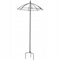 GARTENSCHIRM 190 cm - Schwarz, Metall (78/190cm) - KADAX
