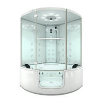 WHIRLPOOL Dampfdusche K60-WS-EH - Weiß, Glas/Kunststoff (140/210/140cm) - AcquaVapore by Sandra Jentho