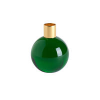 KERZENHALTER Dioptrics, Kugel, Kristallglas, Grün, H 9.5 cm - Grün, Glas (12/13/12cm) - Gift Company