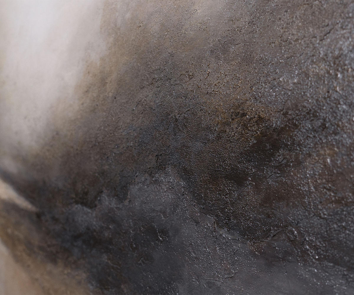 GEMÄLDE Nebliger Morgen Schattenfugenrahmen Grau 140x70 cm - Grau, Holz (140/70cm) - YS-art gallery