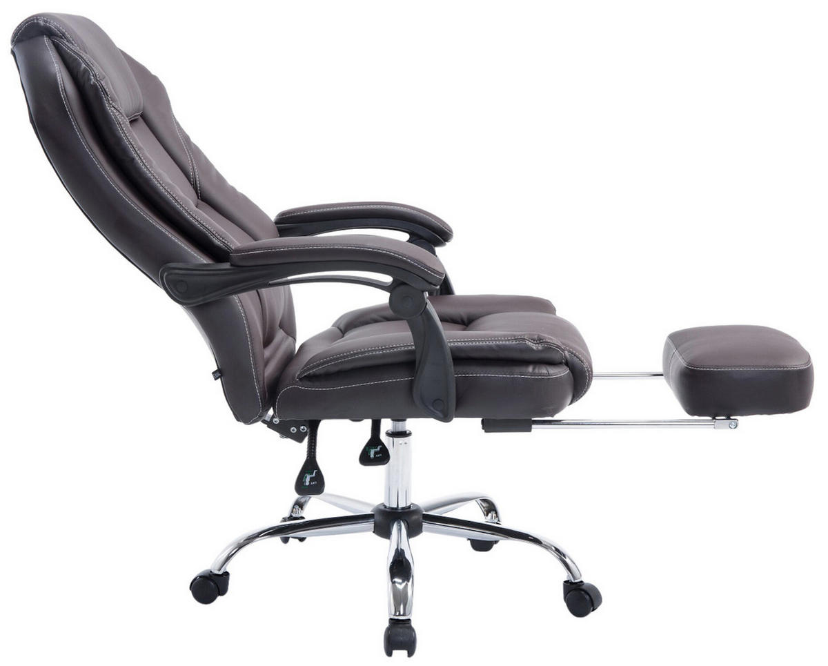 BÜROSTUHL Castan, Braun - Braun, Textil/Metall (67/124/64cm) - TPFLiving