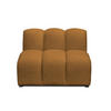 SOFAELEMENT Chenille Stoff Gelb - Currygelb/Schwarz, Holzwerkstoff/Kunststoff (90/70/89cm) - Makamii