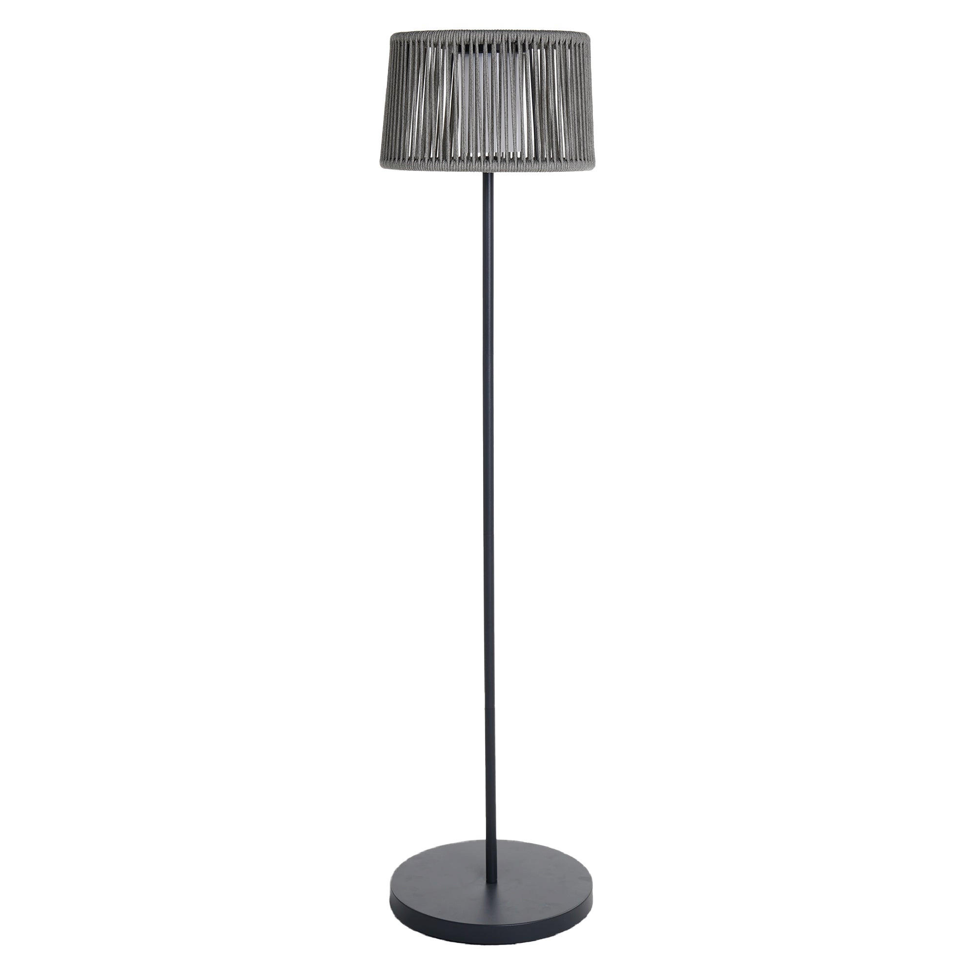 SOLARSTEHLEUCHTE SOLEO grau - Grau, Kunststoff (35/35/145cm) - Lumisky