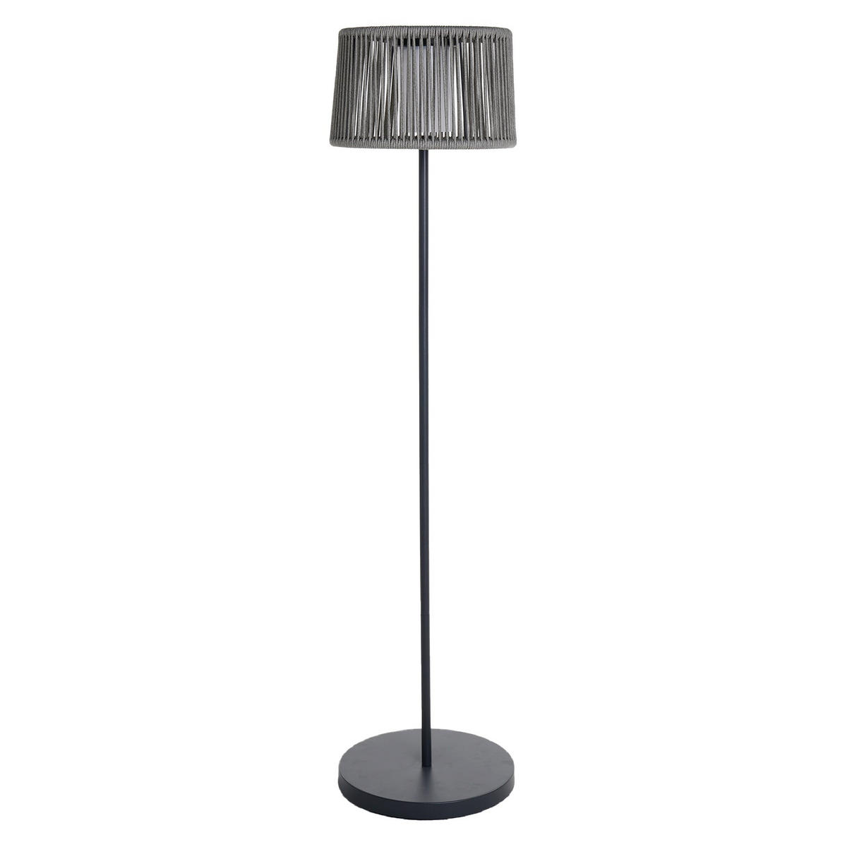SOLARSTEHLEUCHTE SOLEO grau - Grau, Kunststoff (35/35/145cm) - Lumisky
