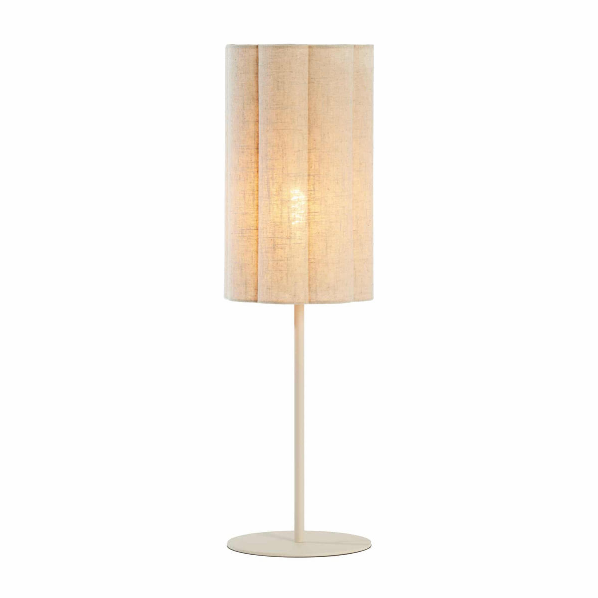TISCHLEUCHTE FRINGE Natürlich 20/20/70 cm - Hellbraun, Metall (20/20/70cm) - Walldoctor