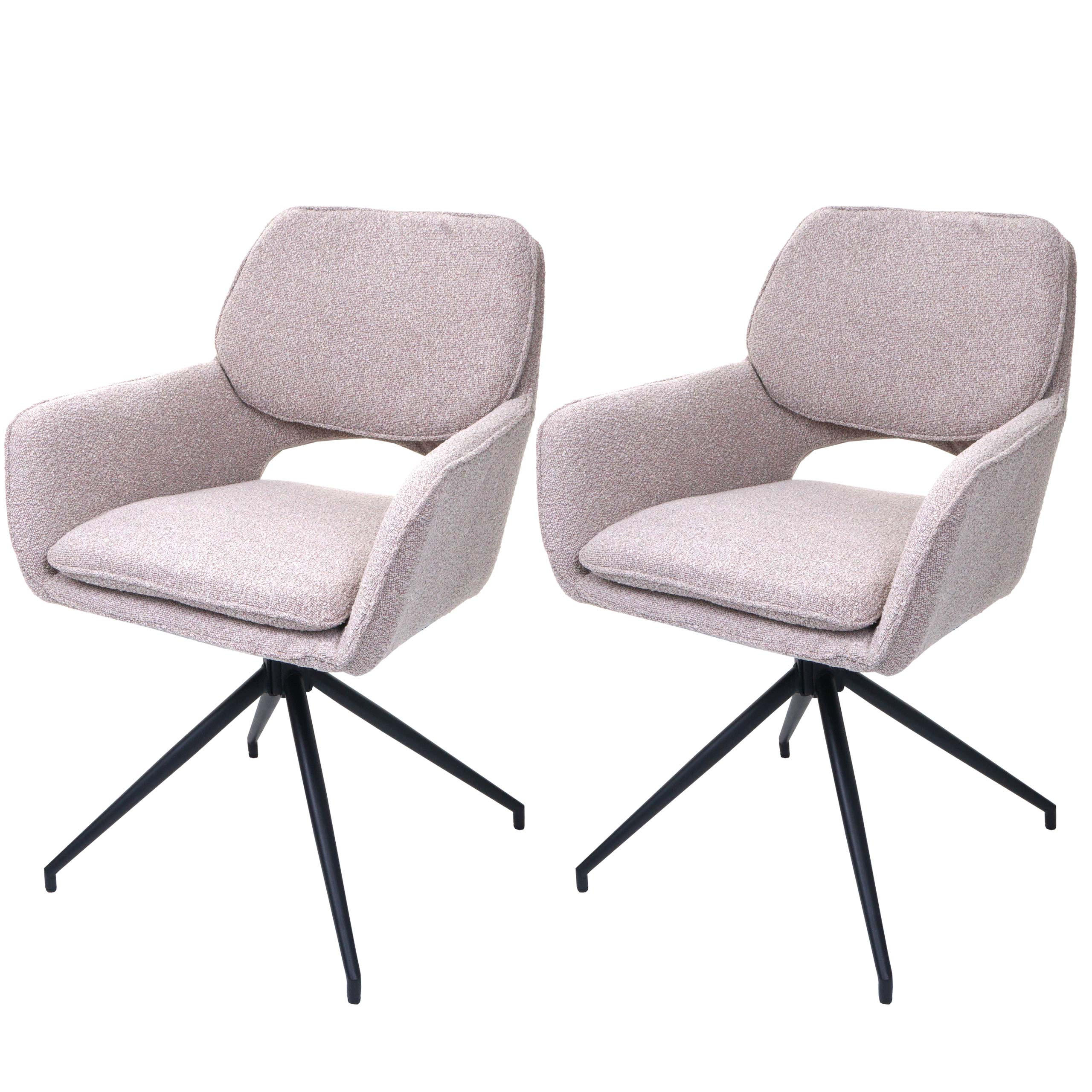 ESSZIMMERSTUHL Beige 2er-Set - Beige, Textil (57/86/61cm) - MCW