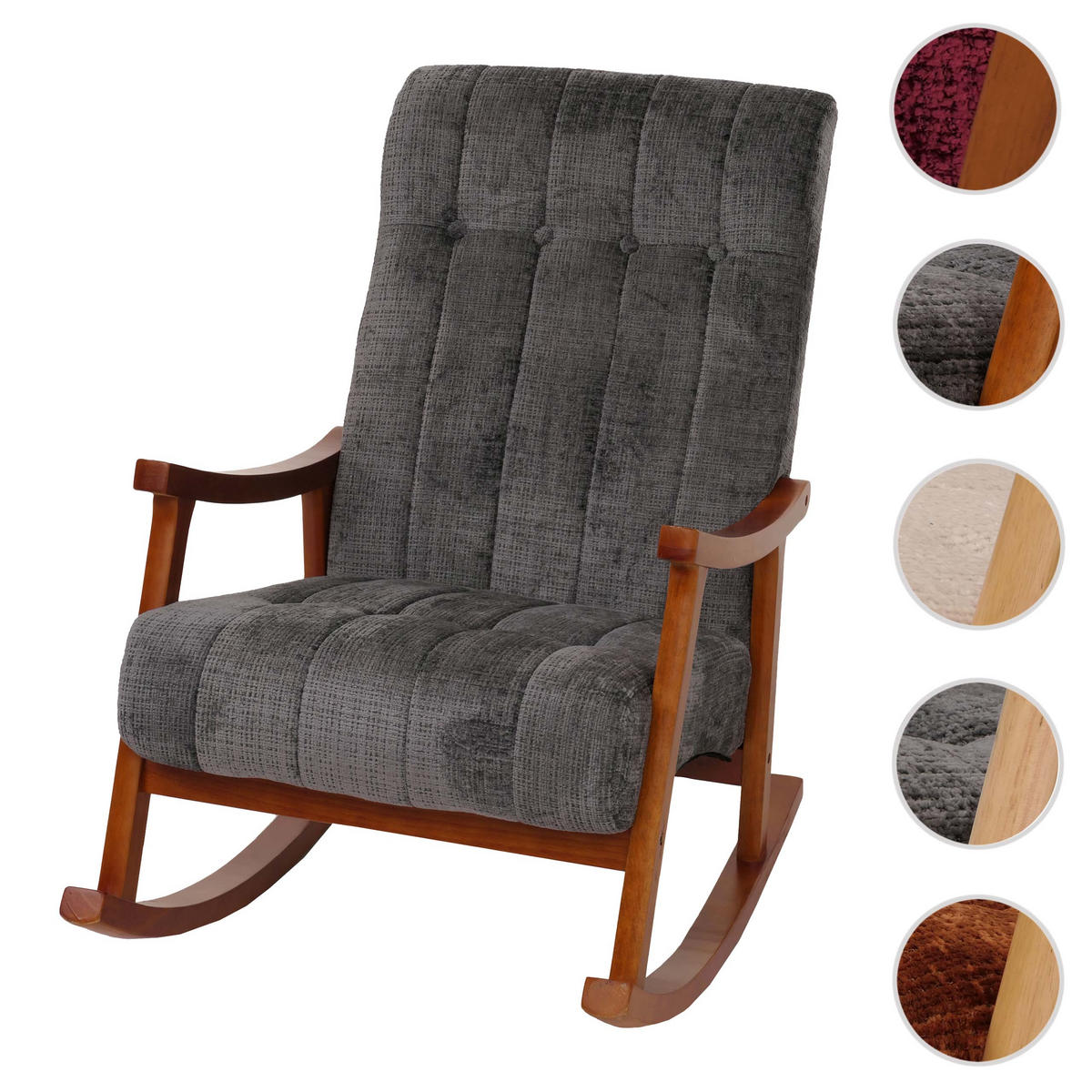 SCHAUKELSTUHL Grau - Grau, Textil (64/97/85cm) - MCW