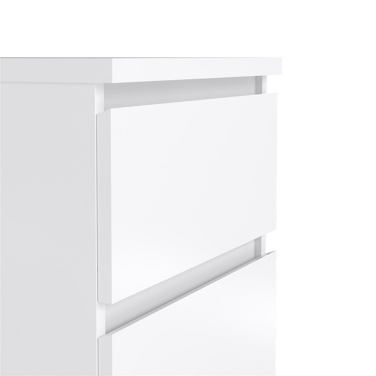 NACHTSCHRANK weiß hochglanz - Weiß, Holzwerkstoff (40/50/50cm) - ebuy24