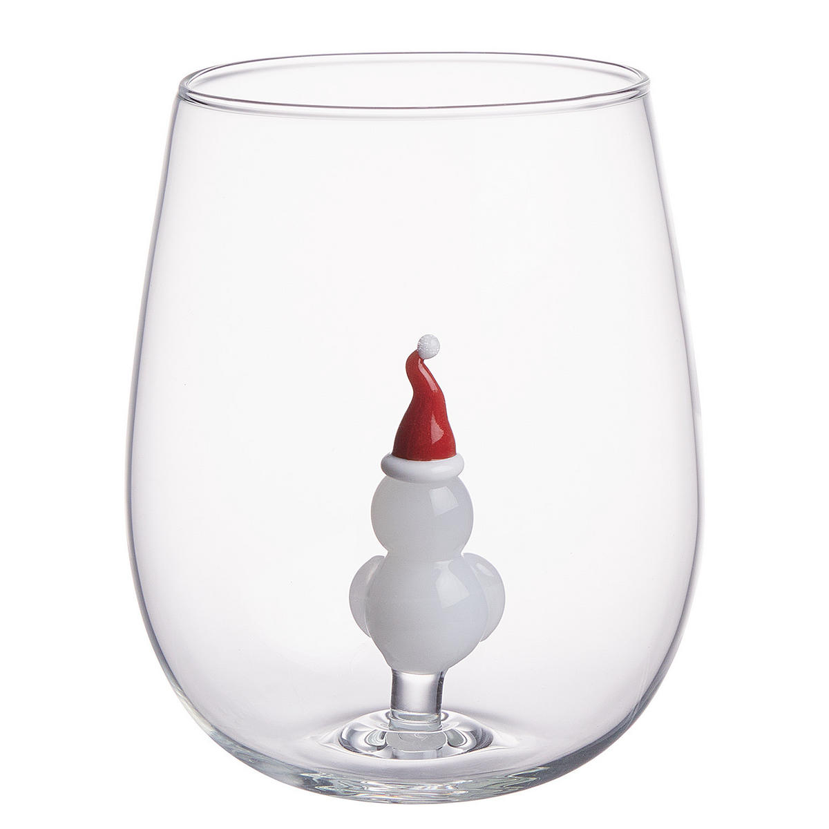 TRINKGLAS Merry & Joy Schneemann 450 ml - Transparent, Glas (0.45L) - Butlers