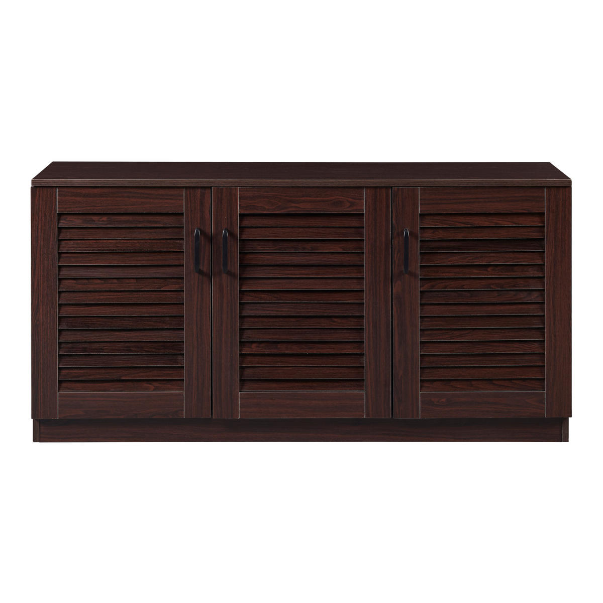SCHUHSCHRANK Løten - Wengefarben, Holzwerkstoff (125/62/36cm) - [en.casa]