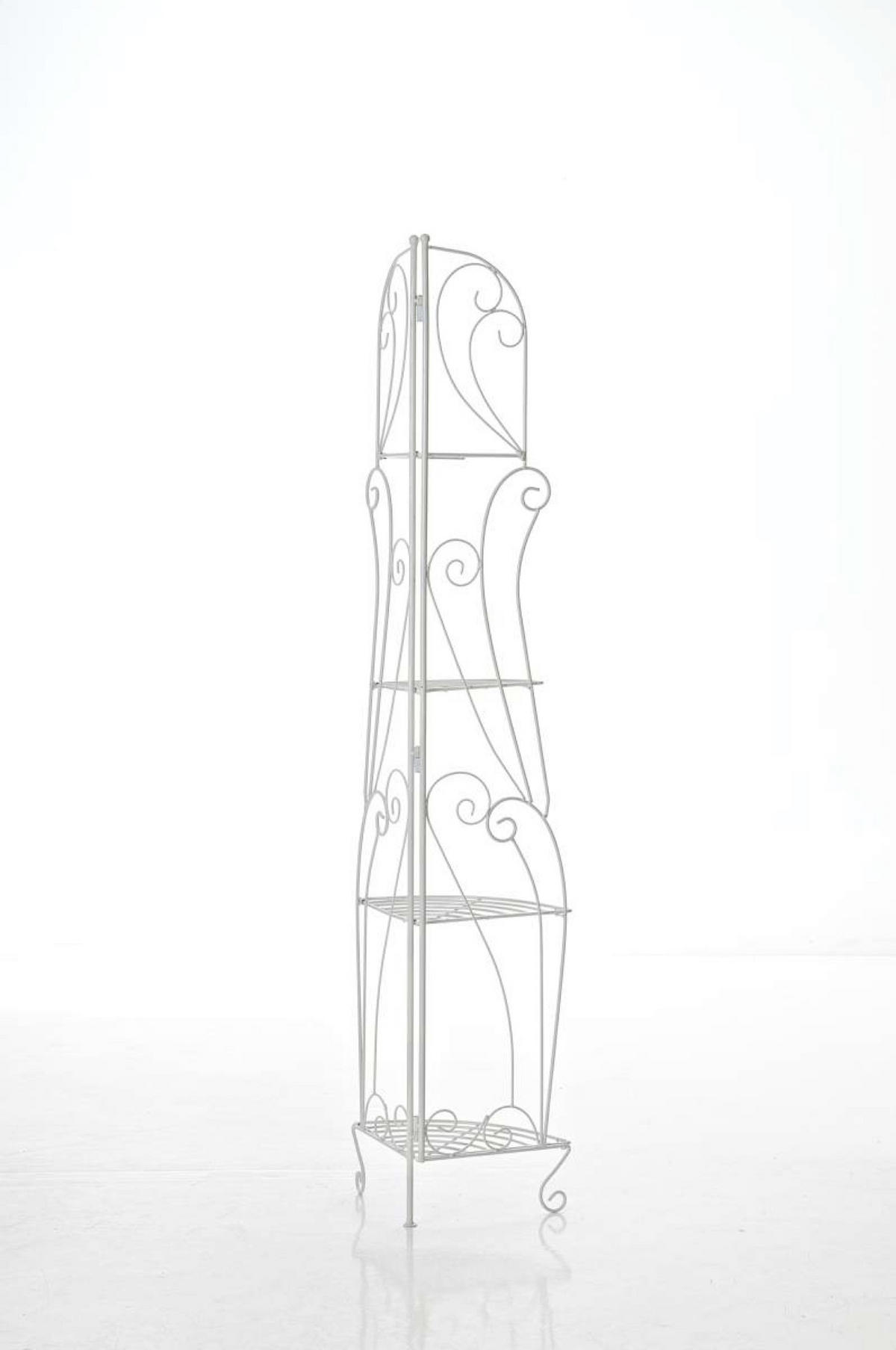 STANDREGAL Irmi antik weiß - Weiß, Metall (40/154/30cm) - TPFGarden