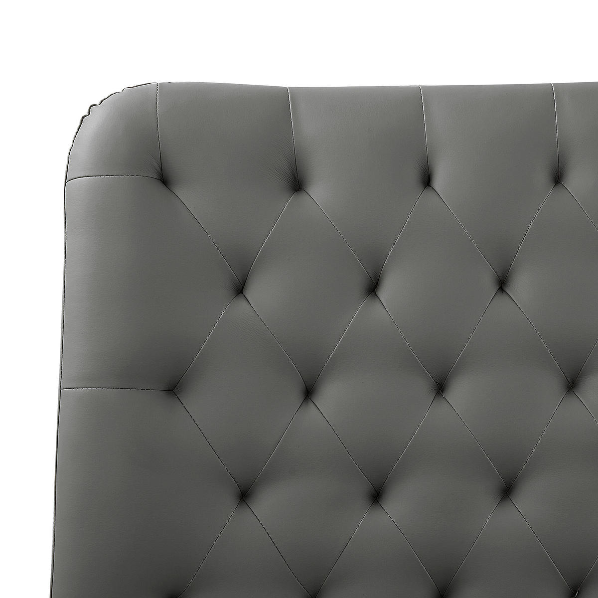 BETT 180/200cm Grau Essonne - Grau, Textil (180/200cm) - Beliani
