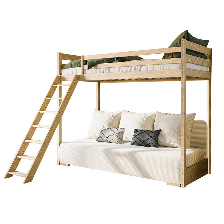 POSTEĽ 90/200 Orlane Drevo a biela farba - biela, drevo (90/200cm) - Petits-meubles