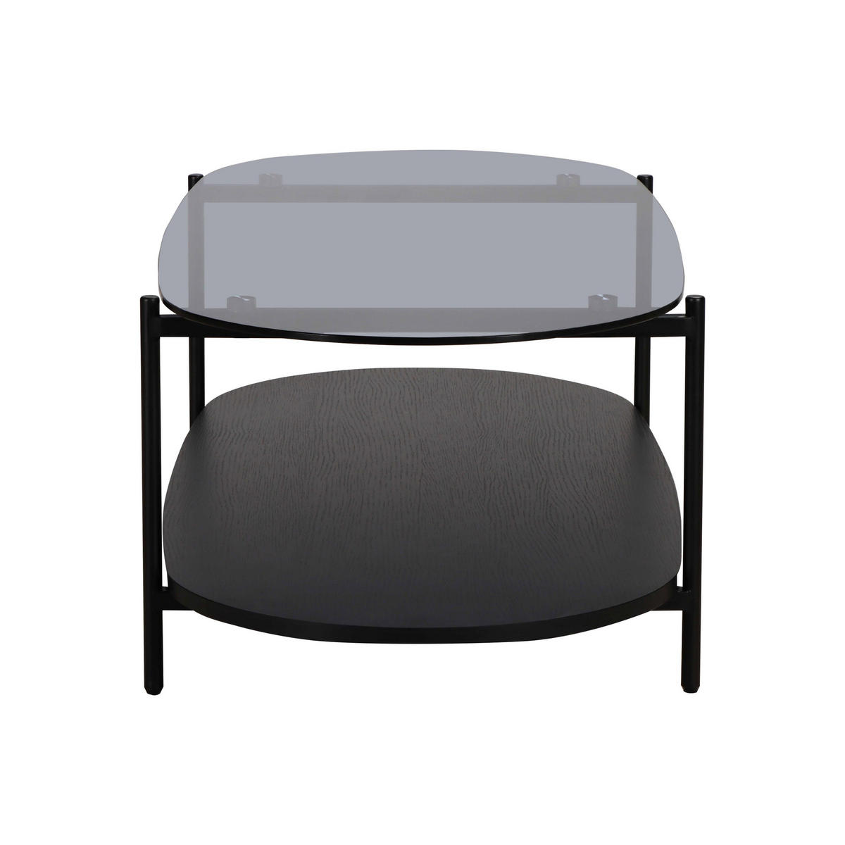 COUCHTISCH, Schwarz - Schwarz, Glas (120/55/40cm) - Oviala