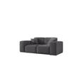 SOFA Zweisitzer PULA Stoff Antic Stahl - Silberfarben, Holz (186/73/88cm) - Kaiser Möbel