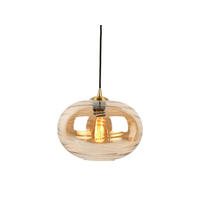 HANGELAMPE Glamour Sphere 30/30/21 cm - Braun, Glas (30/30/21cm) - Leitmotiv