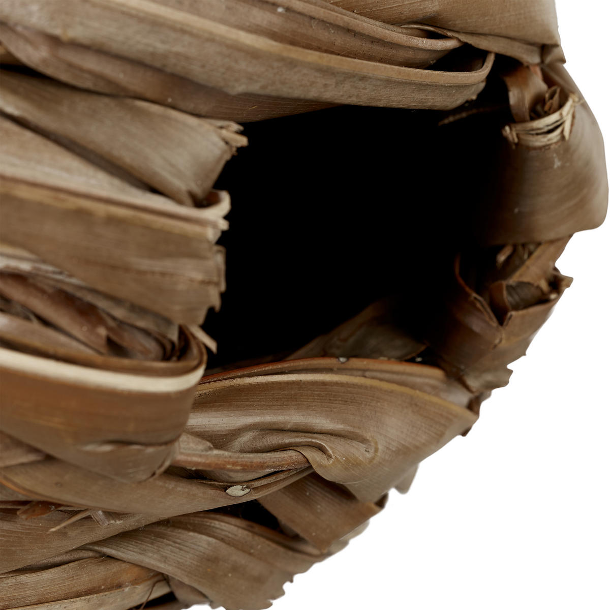 VOGELHAUS - Braun, Textil (21/38/21cm) - Relaxdays