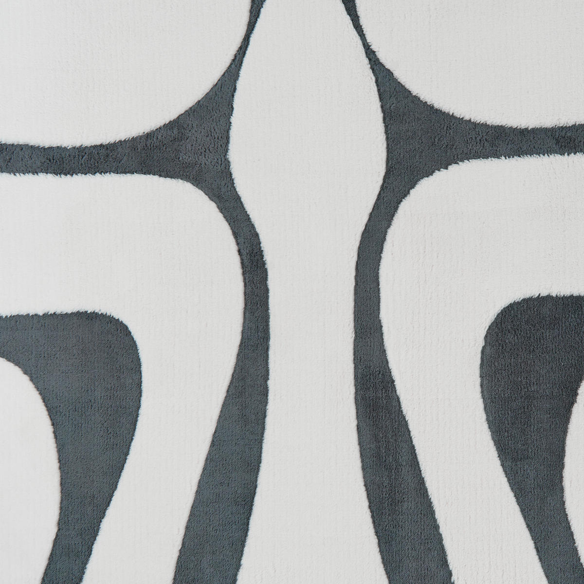 KOBEREC Šedý/Bílý 160/230 cm Hartz - šedá/krémová, textil (160/230cm) - Beliani