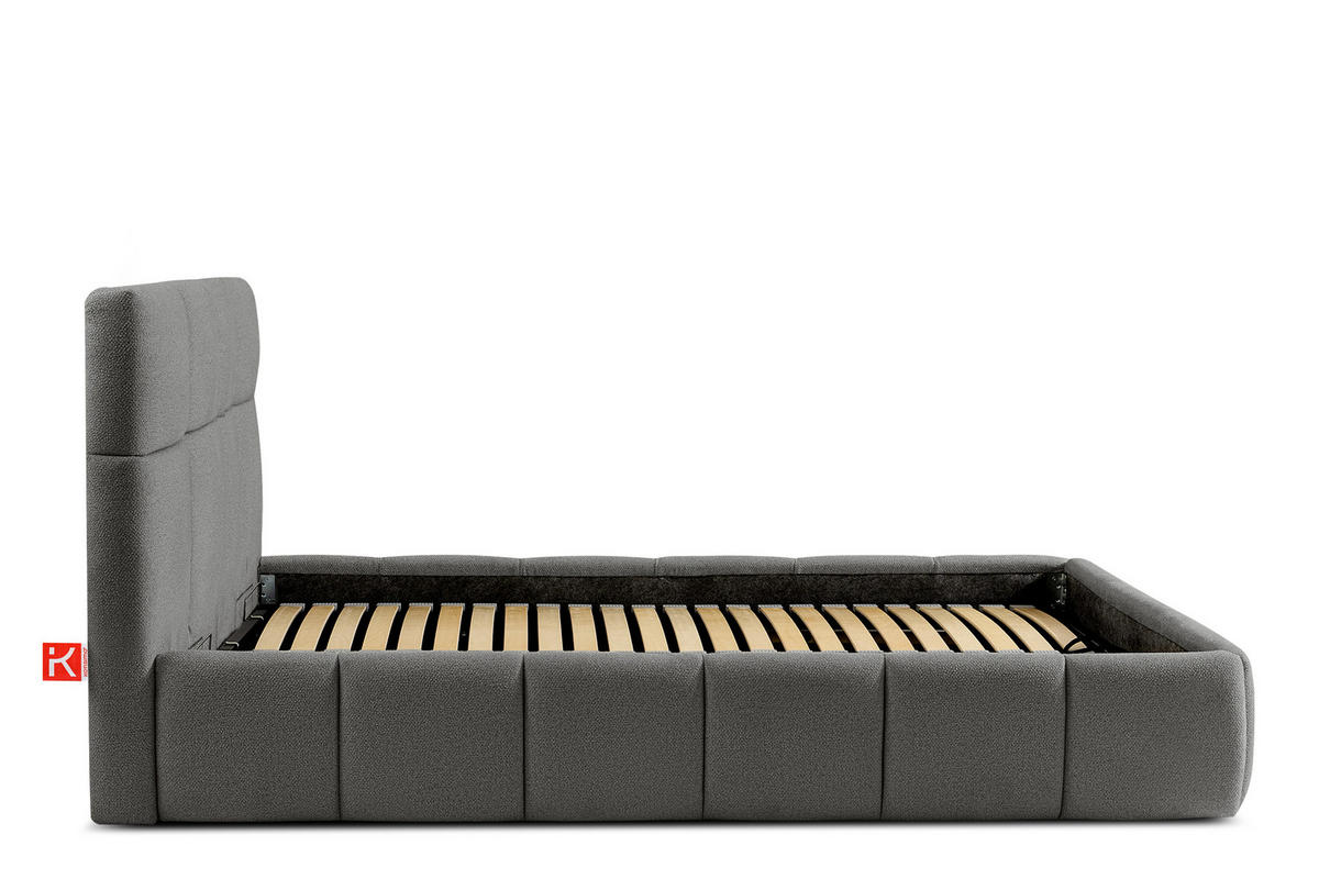 POLSTERBETT ALTOS, dunkelgrau - Dunkelgrau, Holz/Holzwerkstoff (160/200cm) - KONSIMO®