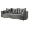 SCHLAFSOFA Zako S 3 - Naturfarben/Grau, Holz/Textil (231/85/77cm) - MIRJAN24