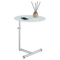 COUCHTISCH LEONIE - Chromfarben, Glas (45/46/65cm) - IDIMEX