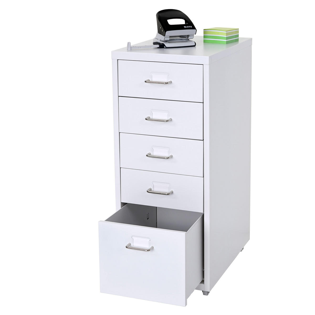 ROLLCONTAINER Weiß - Weiß, Metall (28/69/41cm) - MCW
