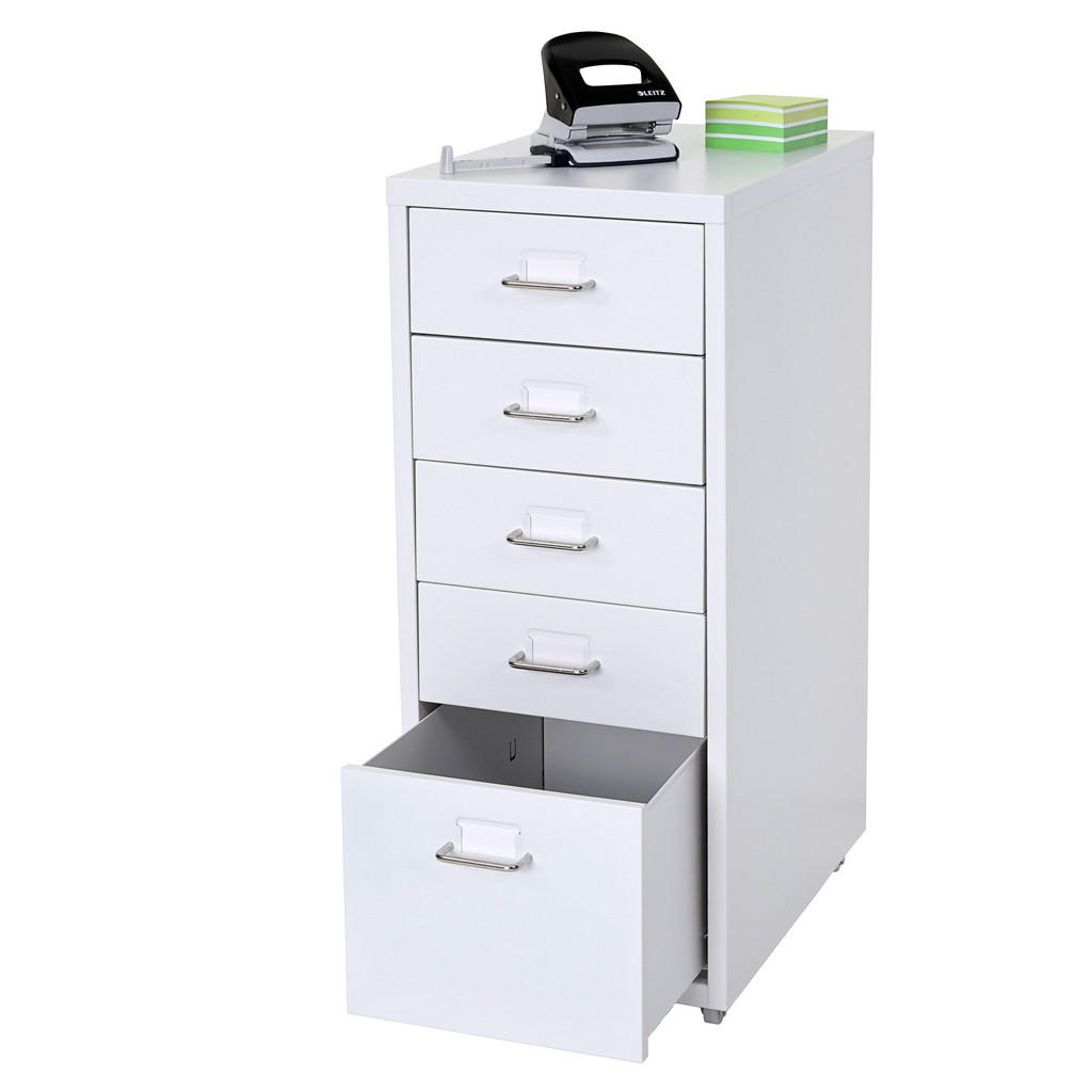 Thumbnail - MCW Rollcontainer, Weiß, Metall, 28x69x41 cm, Arbeitszimmer, Container