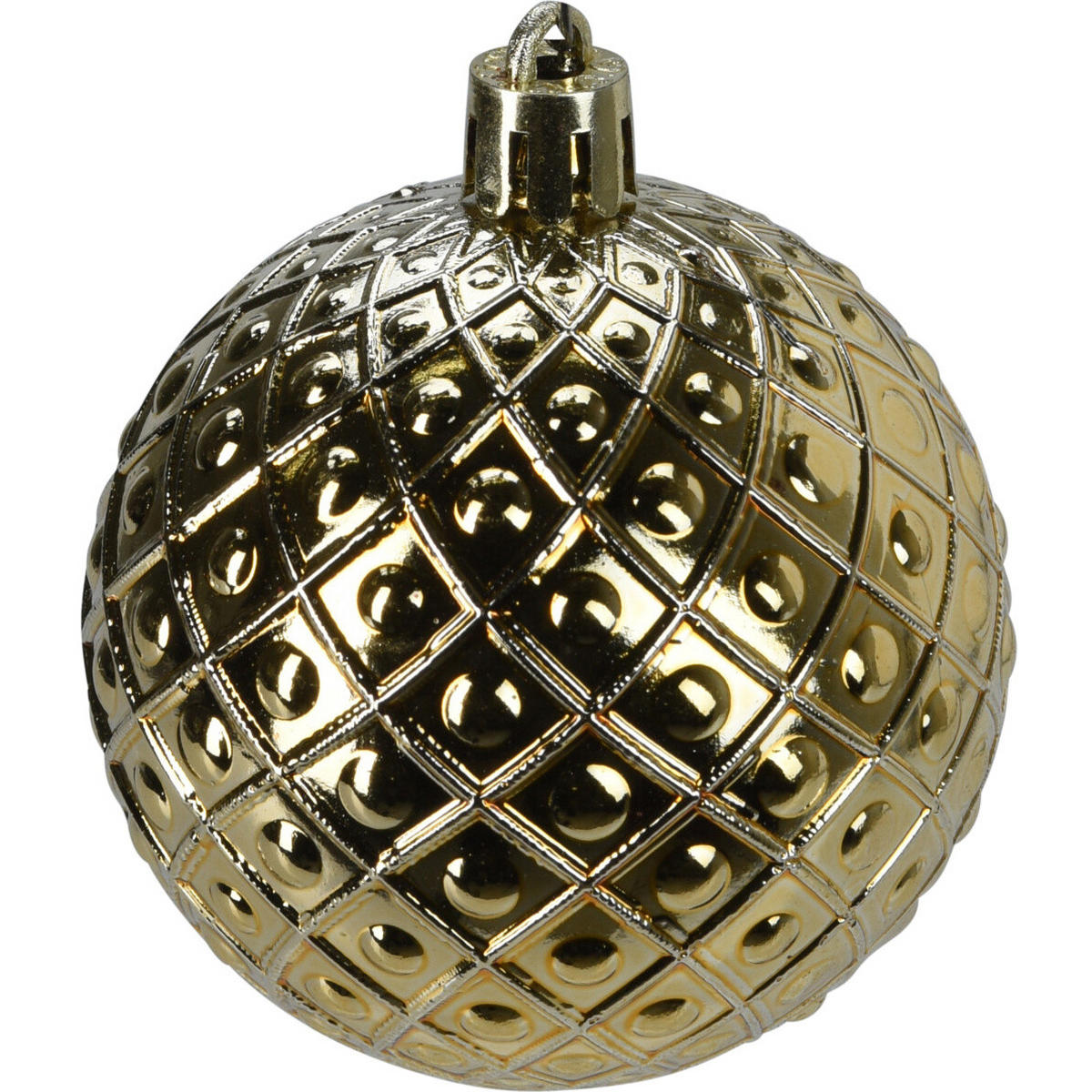 WEIHNACHTSKUGELN 6 cm 35 Stk. - Goldfarben, Kunststoff (16/36/16cm) - Home Styling Collection