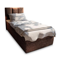 BOXBETT MERIL 80 80x200 cm mit Matratze und Topper - Braun - Braun, Holz (80/200cm) - MASSENO