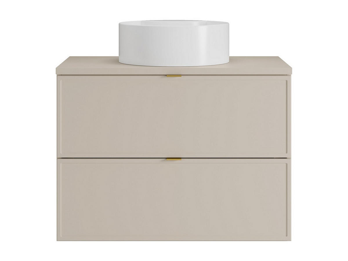 EINZELWASCHTISCH - 80 cmcm x 45 cmcm - Holz, Platte - Beige - ONDIL - Beige, Holz (80/60/45cm) - Vente-Unique