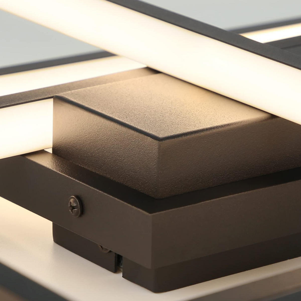 LED-DECKENLEUCHTE Zeno 65/47/7.5 cm - Schwarz, Metall (65/47/7.5cm) - Nettlife