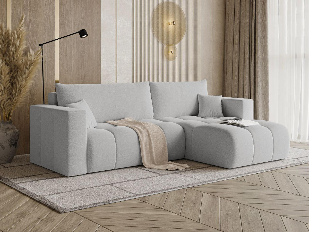 ECKSOFA Neva Grau - Grau, Holz/Textil (280/170cm) - Graingold