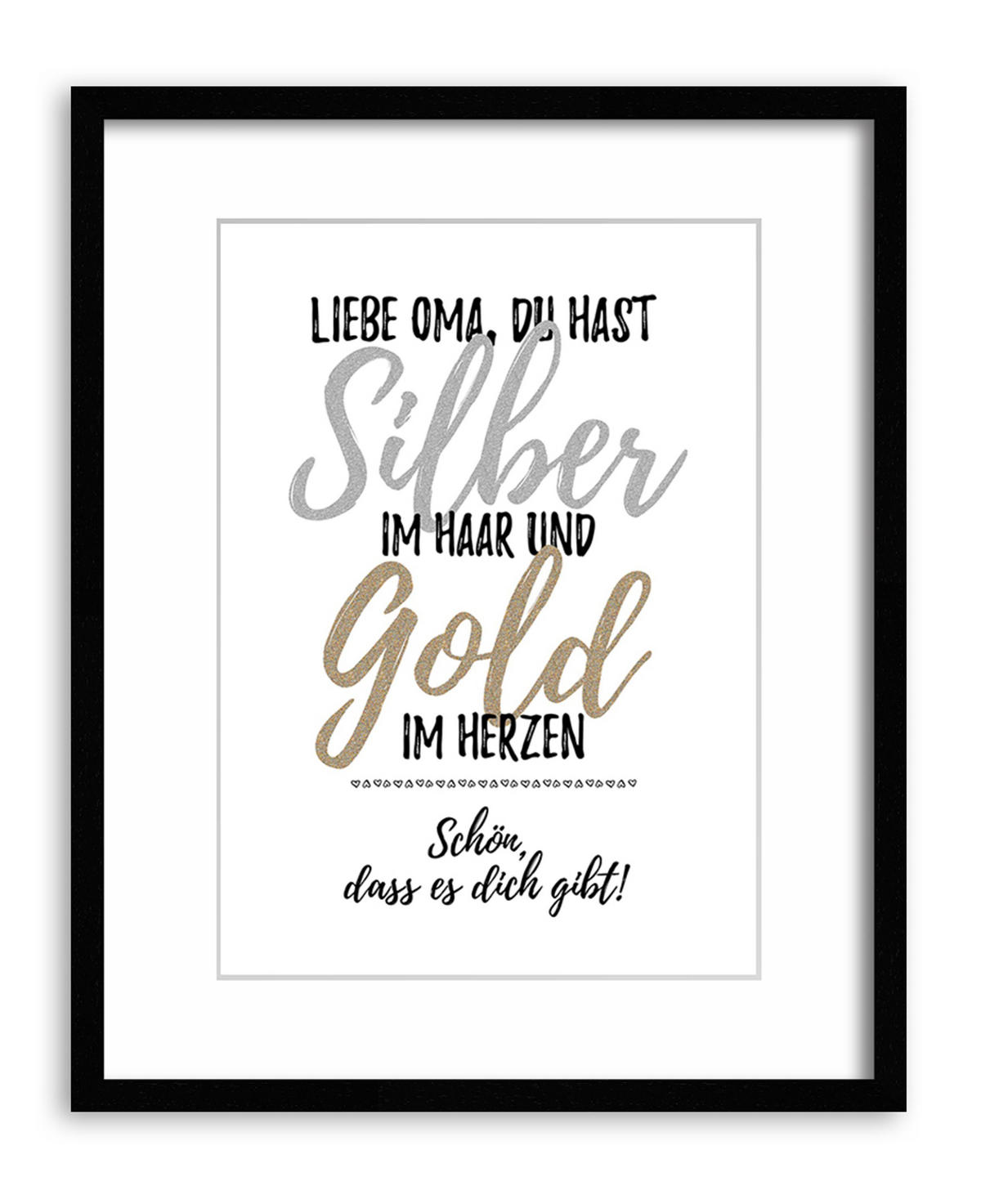POSTER DIN A4 21x29,7 cm Geschenk Oma Spruch - Gelb, Papier (21/29.7/2cm) - artissimo
