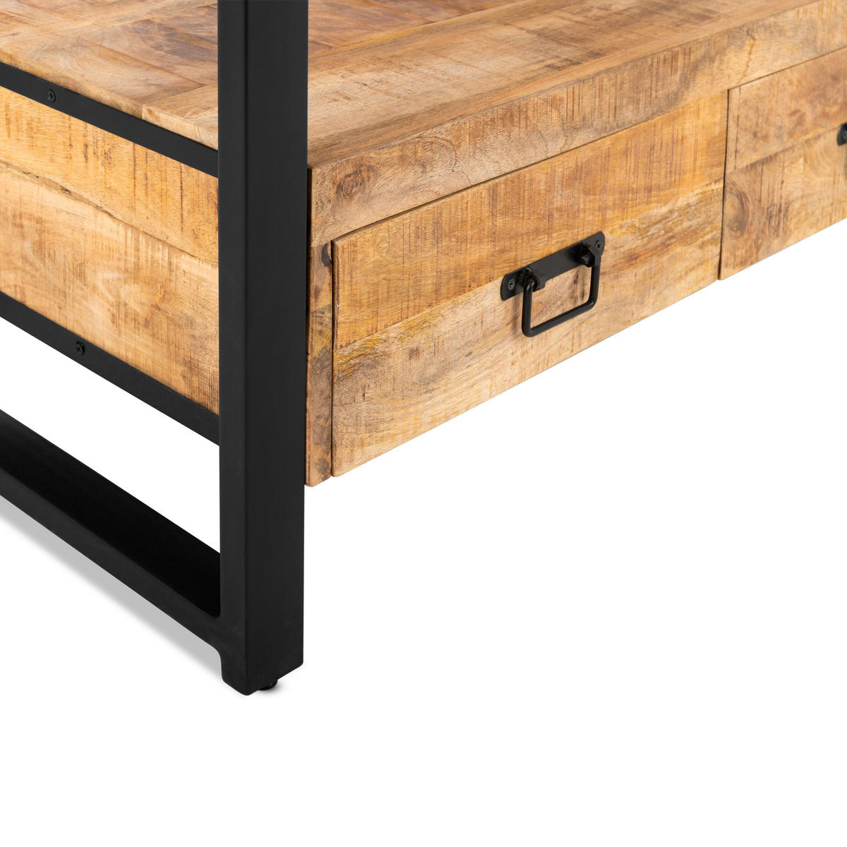 TV Board Britt Mangoholz 100 cm / 45 cm Natur - Naturfarben, Holz (100/60/45cm) - Villa Möbel