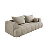 SOFA COCO SCHLAFSOFA mit Bettfunktion, CLOUD Stoffbezug, 2-Sitzer, freistehend, Größe: 250x105x90 cm, Beige - Beige, Holz/Textil (250/90/105cm) - DomoHome