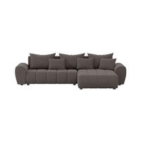 ECKSOFA Eide L mit Schlaffunktion, Braun - Braun, Textil (292/180cm) - Fedve