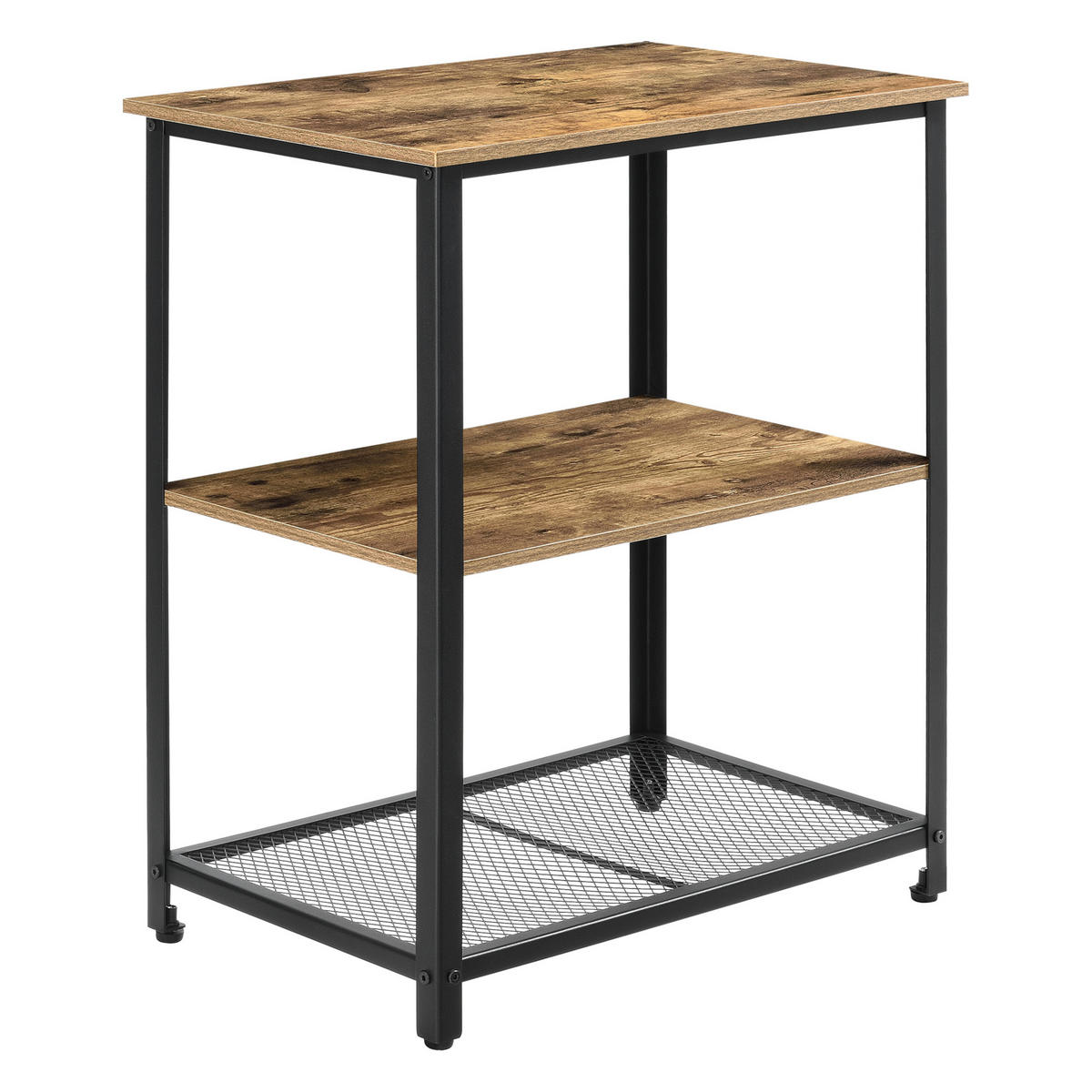 SERVIERWAGEN Freiburg - Braun, Metall (60/77/40cm) - [en.casa]