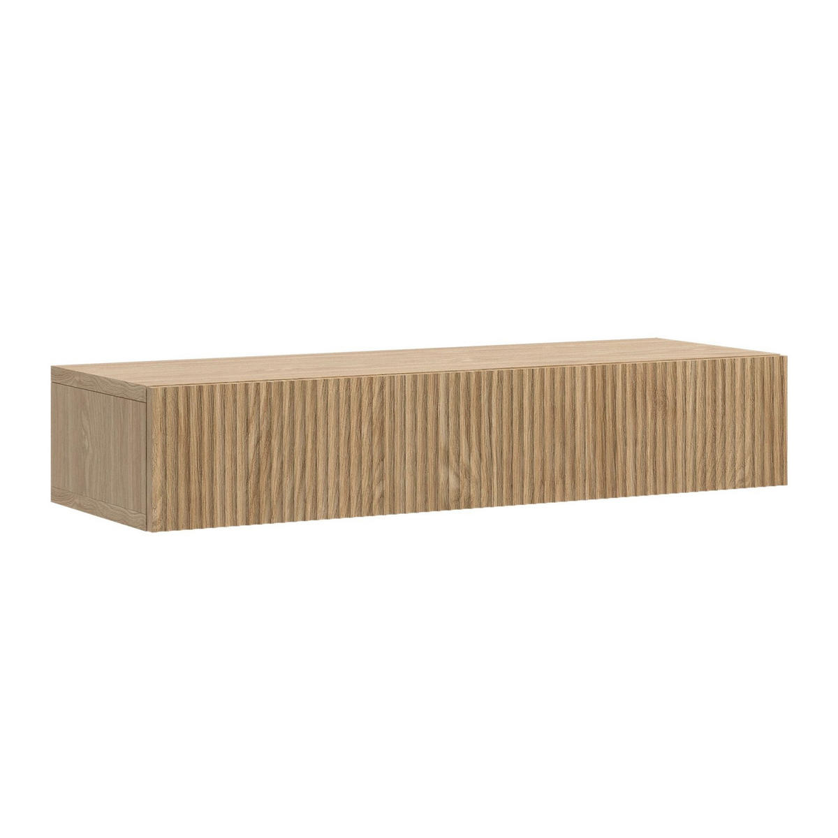 HÄNGEKONSOLE Nolie Eichenholzoptik mit Schublade 90 cm - Eichefarben, Holzwerkstoff (90/17/35.6cm) - Selsey
